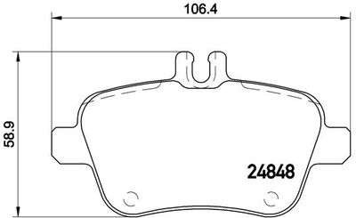 P50091X BREMBO Комплект тормозных колодок, дисковый тормоз