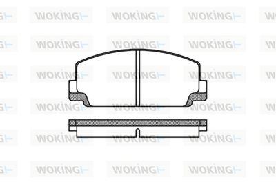P175310 WOKING Комплект тормозных колодок, дисковый тормоз