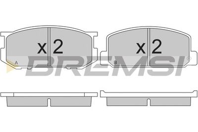 BP2165 BREMSI Комплект тормозных колодок, дисковый тормоз