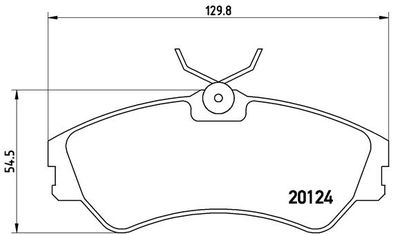 P85028 BREMBO Комплект тормозных колодок, дисковый тормоз