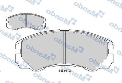 MBF015556 MANDO Комплект тормозных колодок, дисковый тормоз