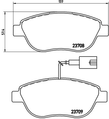 FK20038 KAISHIN Комплект тормозных колодок, дисковый тормоз