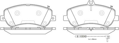 FP1406E FIT Комплект тормозных колодок, дисковый тормоз