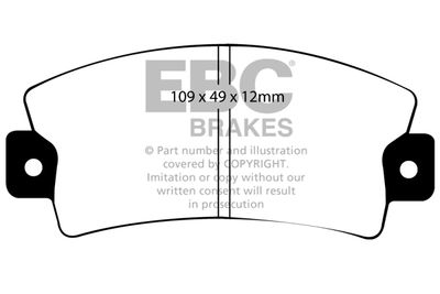 DP151 EBC Brakes Комплект тормозных колодок, дисковый тормоз