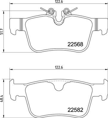 P86030 BREMBO Комплект тормозных колодок, дисковый тормоз