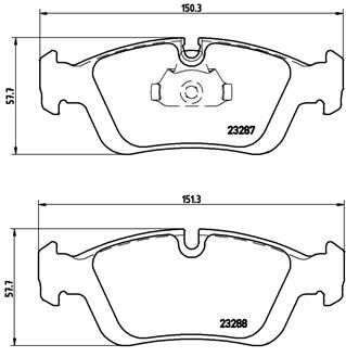 P06024 BREMBO Комплект тормозных колодок, дисковый тормоз