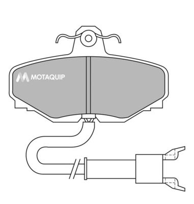 LVXL638 MOTAQUIP Комплект тормозных колодок, дисковый тормоз