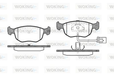 P475302 WOKING Комплект тормозных колодок, дисковый тормоз