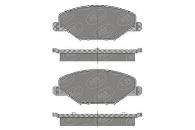 SP668PR SCT - MANNOL Комплект тормозных колодок, дисковый тормоз