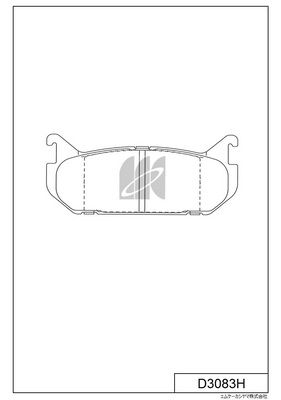 D3083H MK Kashiyama Комплект тормозных колодок, дисковый тормоз
