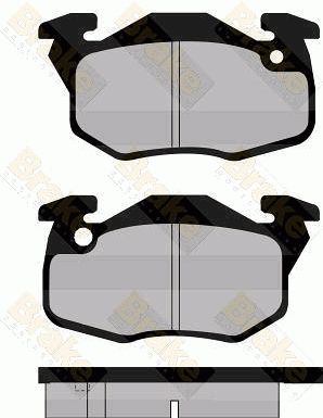 PA437 Brake ENGINEERING Комплект тормозных колодок, дисковый тормоз