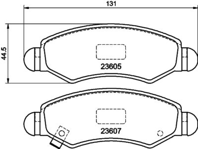 PCP1229 DON Комплект тормозных колодок, дисковый тормоз