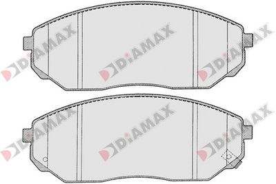 N09359 DIAMAX Комплект тормозных колодок, дисковый тормоз