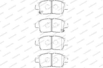 WBP23904A WAGNER Комплект тормозных колодок, дисковый тормоз