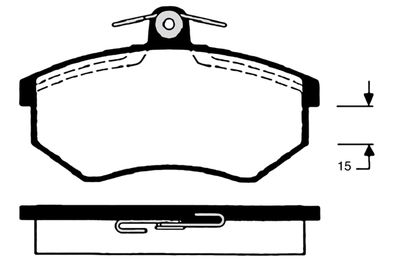 RA08132 RAICAM Комплект тормозных колодок, дисковый тормоз