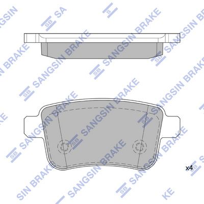 SP4158 Hi-Q Комплект тормозных колодок, дисковый тормоз