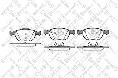 995000LSX STELLOX Комплект тормозных колодок, дисковый тормоз