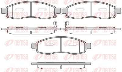 109432 REMSA Комплект тормозных колодок, дисковый тормоз