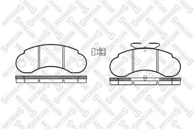 153020SX STELLOX Комплект тормозных колодок, дисковый тормоз
