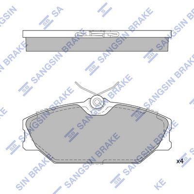 SP1483A Hi-Q Комплект тормозных колодок, дисковый тормоз