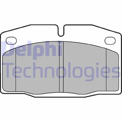 LP415 DELPHI Комплект тормозных колодок, дисковый тормоз