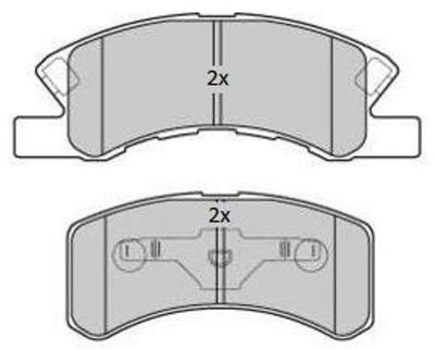 FBP1801 FREMAX Комплект тормозных колодок, дисковый тормоз