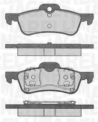 363916060574 MAGNETI MARELLI Комплект тормозных колодок, дисковый тормоз