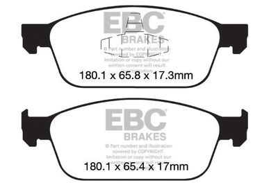 DP92145 EBC Brakes Комплект тормозных колодок, дисковый тормоз