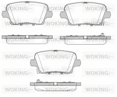P1921302 WOKING Комплект тормозных колодок, дисковый тормоз