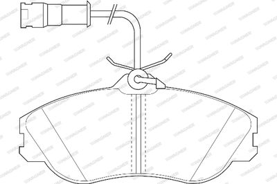 WBP21137A WAGNER Комплект тормозных колодок, дисковый тормоз