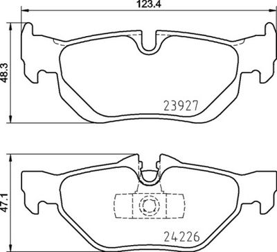 P06105 BREMBO Комплект тормозных колодок, дисковый тормоз