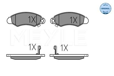 0252329614W MEYLE Комплект тормозных колодок, дисковый тормоз