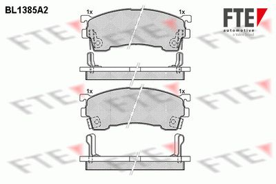 BL1385A2 FTE Комплект тормозных колодок, дисковый тормоз