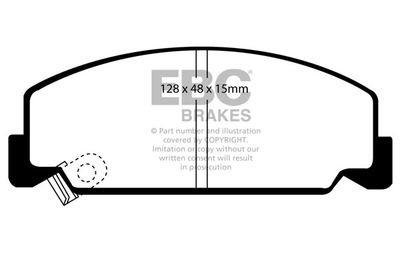 DP2911 EBC Brakes Комплект тормозных колодок, дисковый тормоз