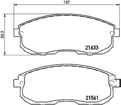 P79030 BREMBO Комплект тормозных колодок, дисковый тормоз