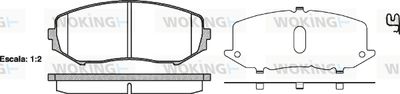 P1325302 WOKING Комплект тормозных колодок, дисковый тормоз