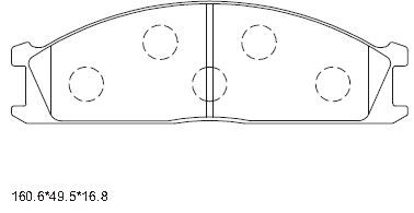 KD1792 ASIMCO Комплект тормозных колодок, дисковый тормоз