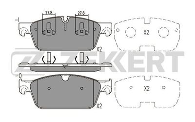 BS2467 ZEKKERT Комплект тормозных колодок, дисковый тормоз