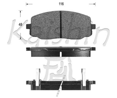 FK11154 KAISHIN Комплект тормозных колодок, дисковый тормоз