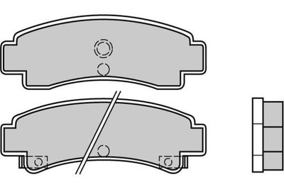 120442 E.T.F. Комплект тормозных колодок, дисковый тормоз