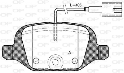 BPA072712 OPEN PARTS Комплект тормозных колодок, дисковый тормоз