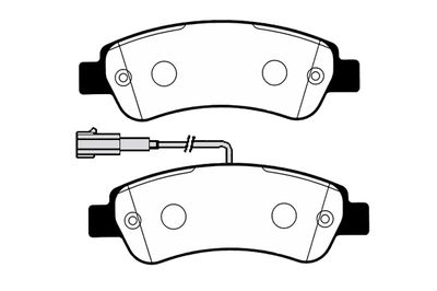 RA08872 RAICAM Комплект тормозных колодок, дисковый тормоз