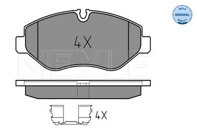 0252919220 MEYLE Комплект тормозных колодок, дисковый тормоз