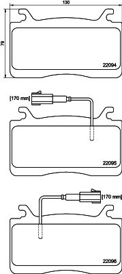 8DB355039301 HELLA PAGID Комплект тормозных колодок, дисковый тормоз