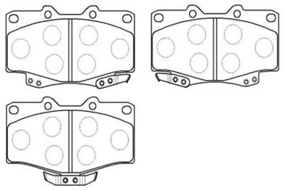 HP8494 HSB GOLD Комплект тормозных колодок, дисковый тормоз