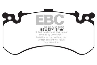 DP92158 EBC Brakes Комплект тормозных колодок, дисковый тормоз