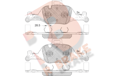 RB2291 R BRAKE Комплект тормозных колодок, дисковый тормоз