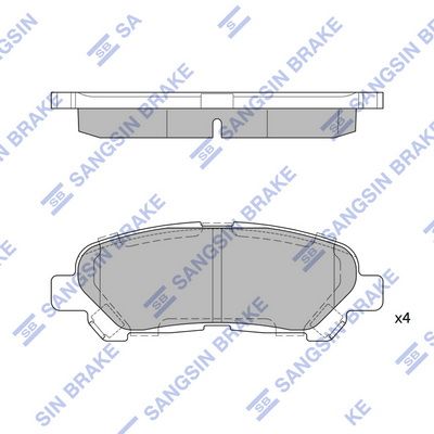 SP2136 Hi-Q Комплект тормозных колодок, дисковый тормоз