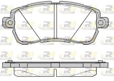 2172800 ROADHOUSE Комплект тормозных колодок, дисковый тормоз