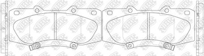 PN0548 NiBK Комплект тормозных колодок, дисковый тормоз
